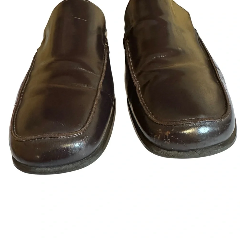 Coach Men’s Brown Leather Jerry Slip-On Loafers Made In Italy Size 11.5D